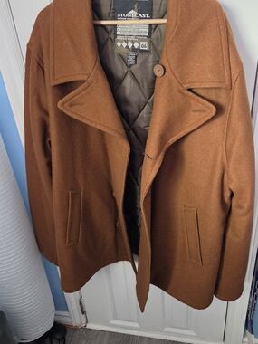 Stonecast Rust Wool Blend Peacoat